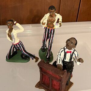 Vintage African-American Musical Themed Figurines (Set‎ of 3) (Many listed)